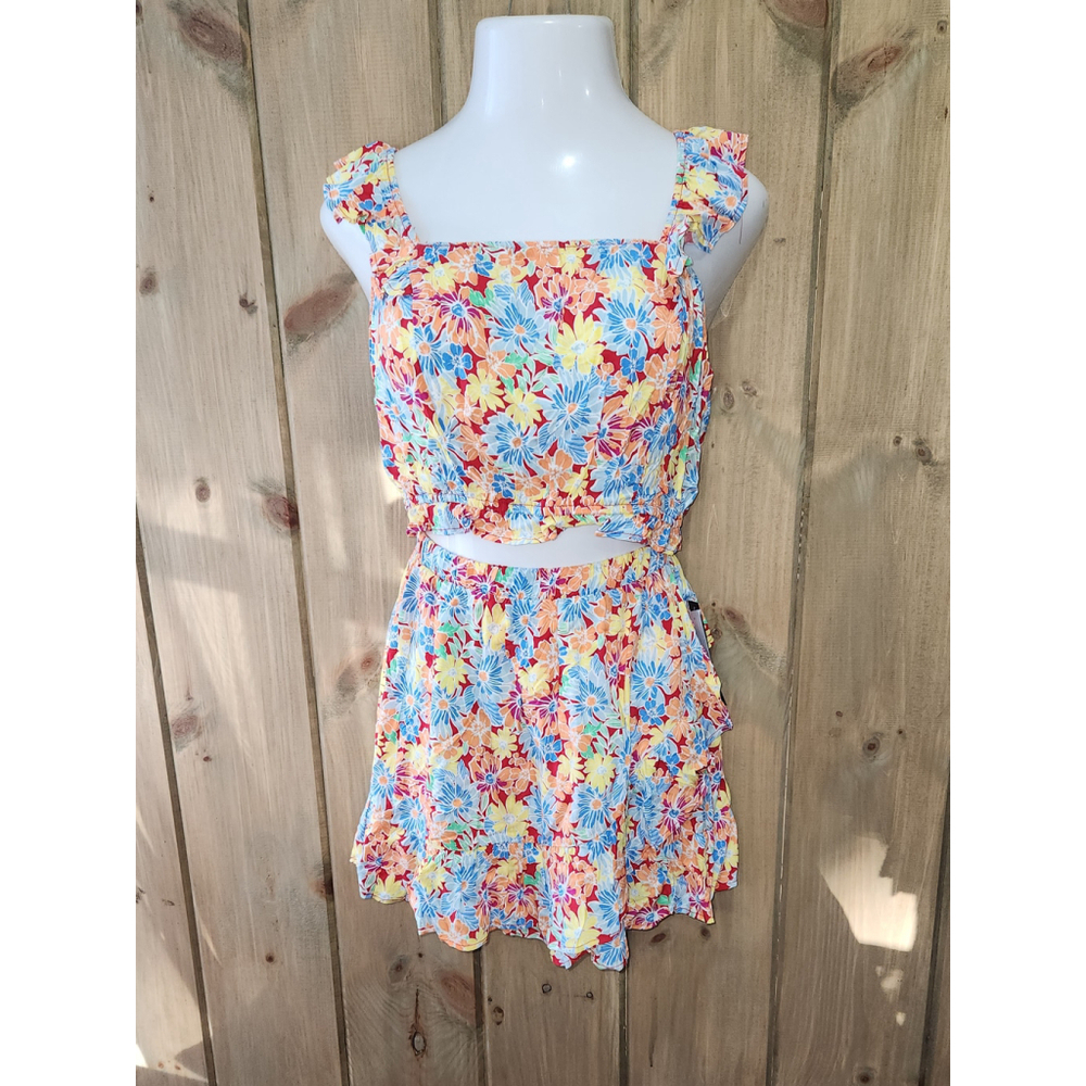 As U Wish Summer Skirt Set Top Heavy Large Small